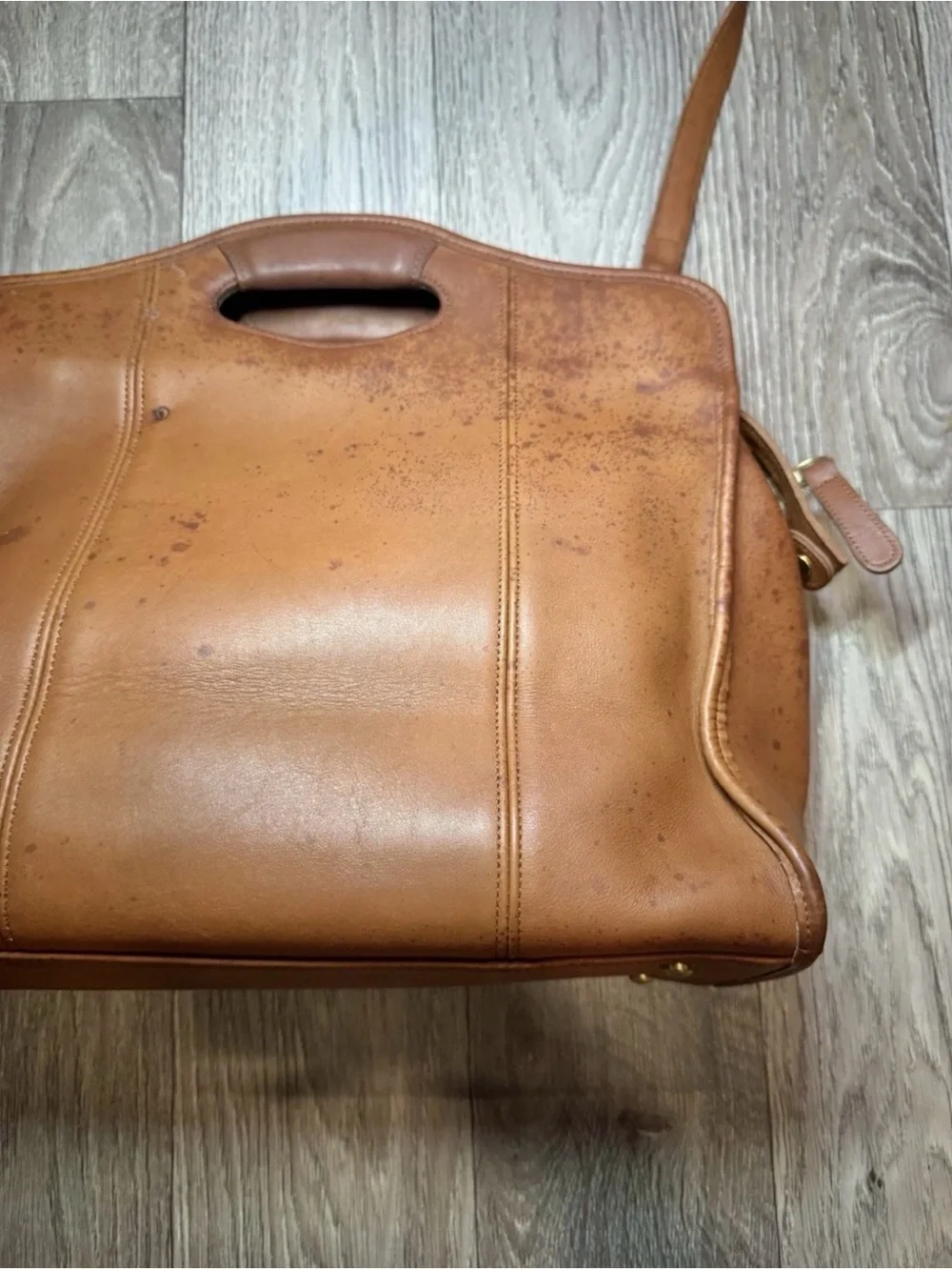 COACH 9995 Vintage Brown Leather Bag With Crossbody Strap